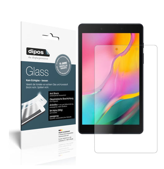 Matte Displayschutzfolie von dipos passend für Samsung Galaxy Tab A 8.0 (2019), 9H kratzfest und blasenfrei montiert