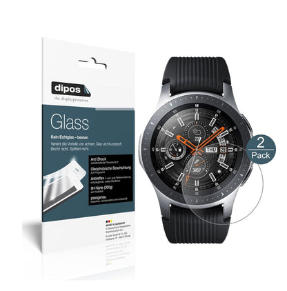 Matte Displayschutzfolie von dipos passend für Samsung Galaxy Watch 46mm, 9H kratzfest und blasenfrei montiert