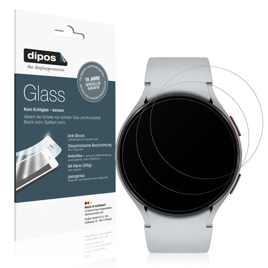 Matte Displayschutzfolie von dipos passend für Samsung Galaxy Watch 6 47mm, 9H kratzfest und blasenfrei montiert