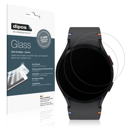 Matte Displayschutzfolie von dipos passend für Samsung Galaxy Watch FE 40mm, 9H kratzfest und blasenfrei montiert