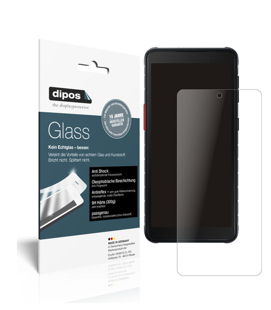 Matte Displayschutzfolie von dipos passend für Samsung Galaxy Xcover 5, 9H kratzfest und blasenfrei montiert