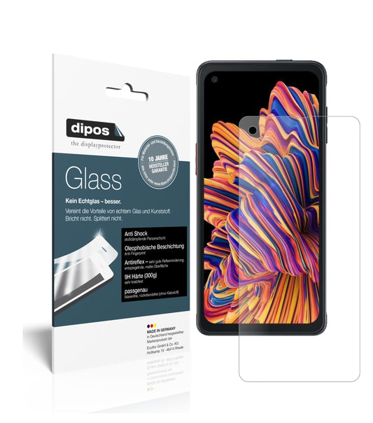 Matte Displayschutzfolie von dipos passend für Samsung Galaxy XCover Pro, 9H kratzfest und blasenfrei montiert