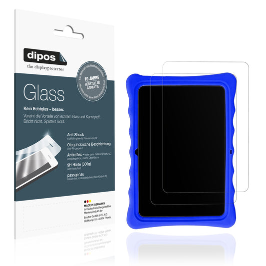 Matte Displayschutzfolie von dipos passend für SaveFamily Evolution Kids Tablet, 9H kratzfest und blasenfrei montiert