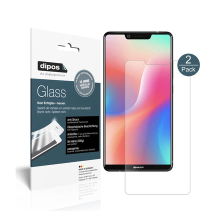 Matte Displayschutzfolie von dipos passend für Sharp Aquos S3 High Edition, 9H kratzfest und blasenfrei montiert