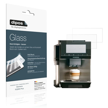 Matte Displayschutzfolie von dipos passend für Siemens EQ900 Plus, 9H kratzfest und blasenfrei montiert