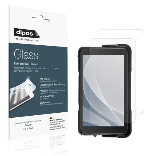 Matte Displayschutzfolie von dipos passend für Sixwin P2 5 Zoll, 9H kratzfest und blasenfrei montiert