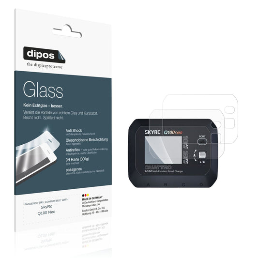 Matte Displayschutzfolie von dipos passend für SkyRc Q100 Neo, 9H kratzfest und blasenfrei montiert