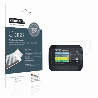 Matte Displayschutzfolie von dipos passend für SkyRc Q100 Neo, 9H kratzfest und blasenfrei montiert