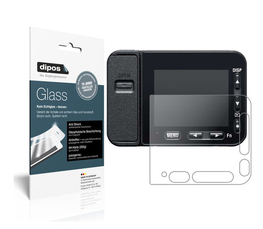 Matte Displayschutzfolie von dipos passend für Sony DSC-RX0 II, 9H kratzfest und blasenfrei montiert
