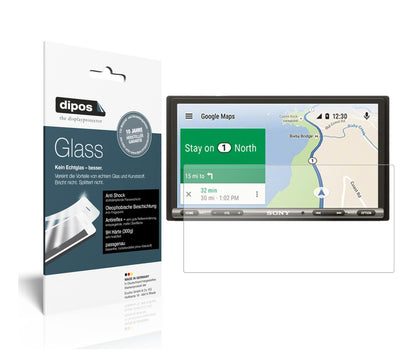 Matte Displayschutzfolie von dipos passend für Sony XAV-AX3005 Auto-Radio, 9H kratzfest und blasenfrei montiert