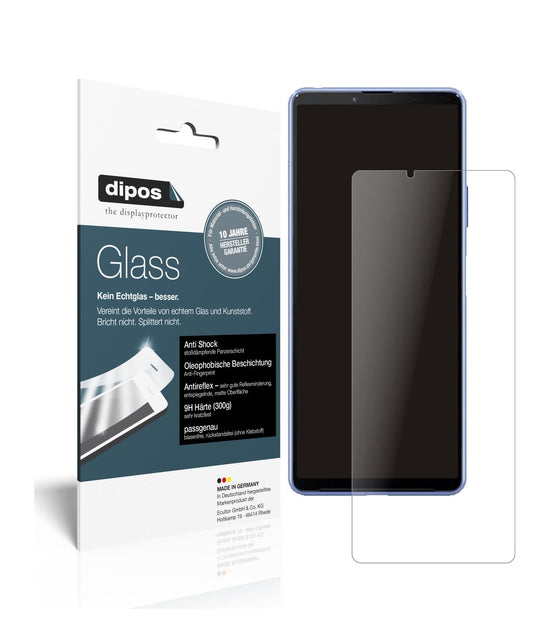 Matte Displayschutzfolie von dipos passend für Sony Xperia 10 III, 9H kratzfest und blasenfrei montiert