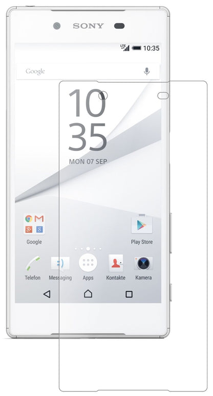 Matte Displayschutzfolie von dipos passend für Sony Xperia Z5, 9H kratzfest und blasenfrei montiert