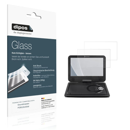 Matte Displayschutzfolie von dipos passend für Soundmaster PDB1910SW, 9H kratzfest und blasenfrei montiert
