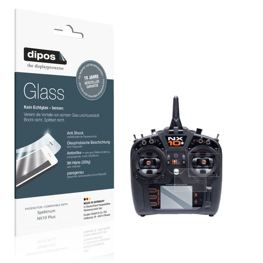 Matte Displayschutzfolie von dipos passend für Spektrum NX10 Plus, 9H kratzfest und blasenfrei montiert