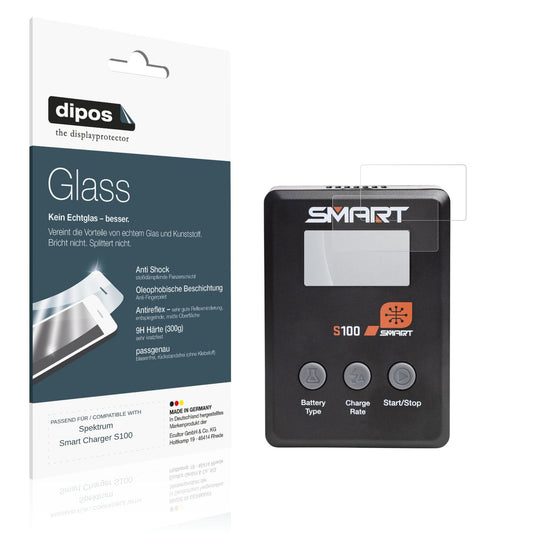 Matte Displayschutzfolie von dipos passend für Spektrum Smart Charger S100, 9H kratzfest und blasenfrei montiert