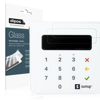 Matte Displayschutzfolie von dipos passend für SumUp Air, 9H kratzfest und blasenfrei montiert
