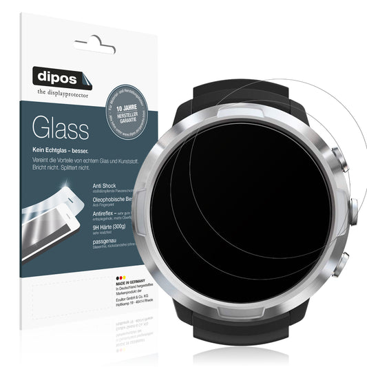 Matte Displayschutzfolie von dipos passend für Suunto D5 Tauchcomputer, 9H kratzfest und blasenfrei montiert