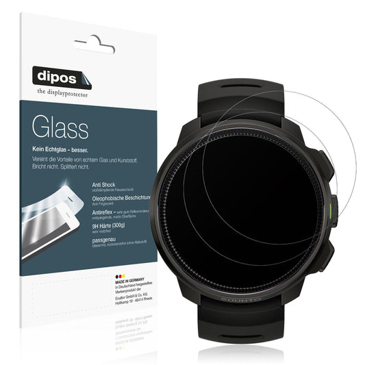 Matte Displayschutzfolie von dipos passend für Suunto Ocean, 9H kratzfest und blasenfrei montiert