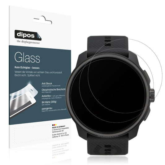 Matte Displayschutzfolie von dipos passend für Suunto Race, 9H kratzfest und blasenfrei montiert
