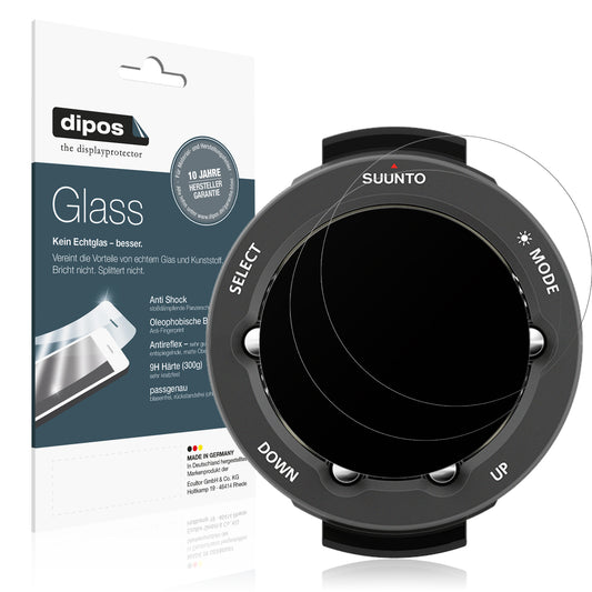 Matte Displayschutzfolie von dipos passend für Suunto Vyper Novo, 9H kratzfest und blasenfrei montiert