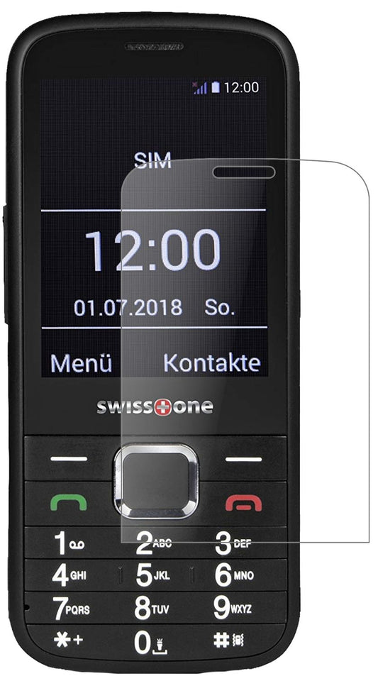 Matte Displayschutzfolie von dipos passend für Swisstone BBM 570, 9H kratzfest und blasenfrei montiert
