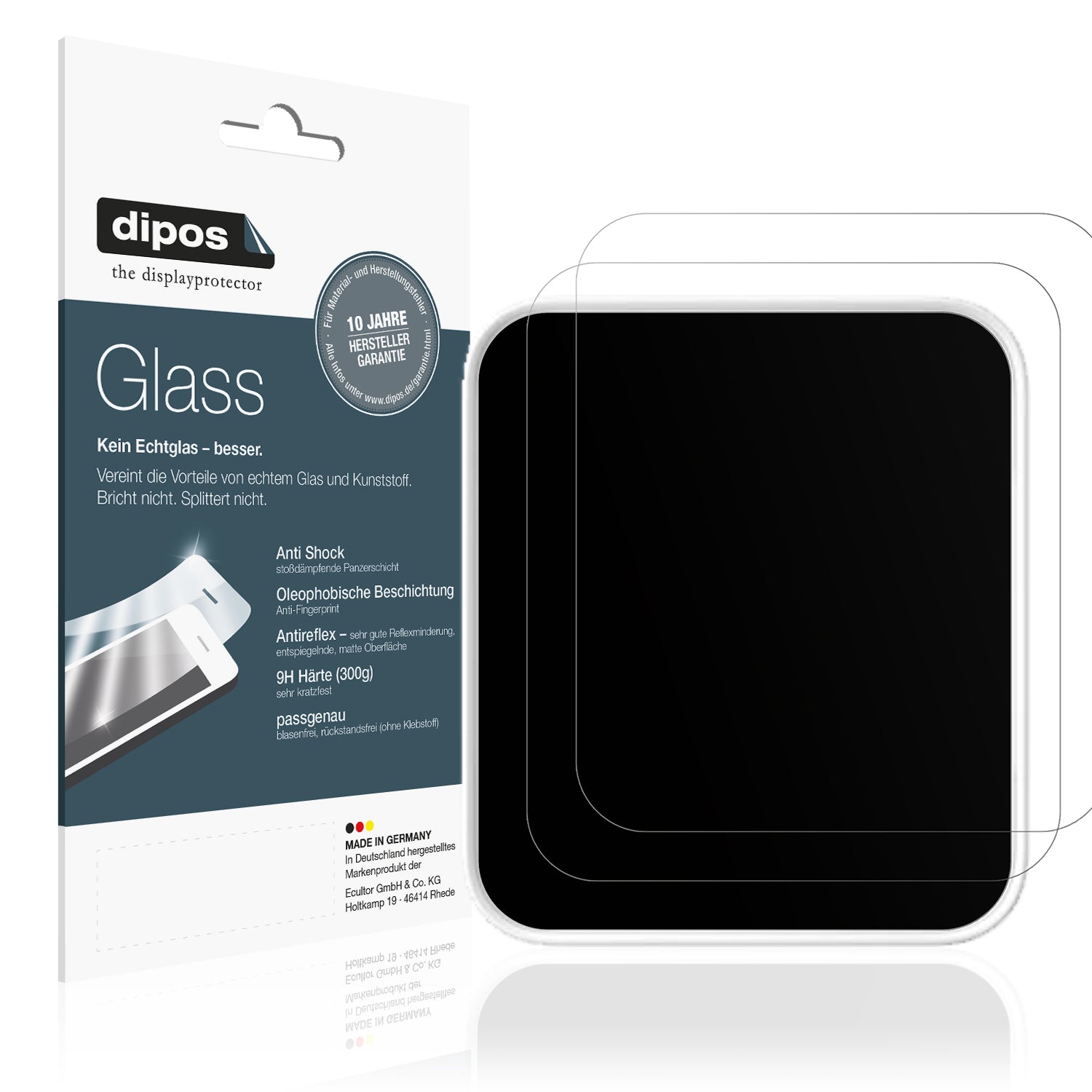 Matte Displayschutzfolie von dipos passend für SwitchBot Hub 2, 9H kratzfest und blasenfrei montiert