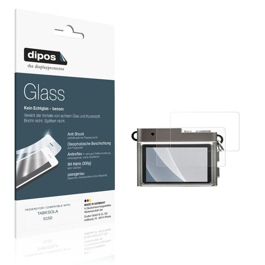 Matte Displayschutzfolie von dipos passend für TABKSOLA S150, 9H kratzfest und blasenfrei montiert
