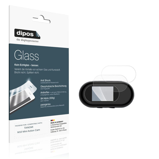 Matte Displayschutzfolie von dipos passend für TANGMI M10 Mini Action Cam, 9H kratzfest und blasenfrei montiert