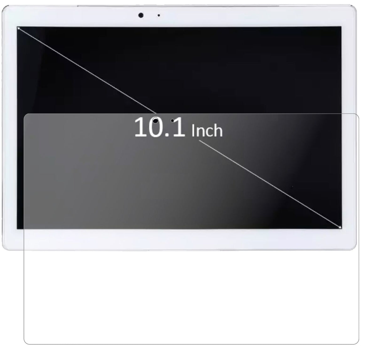 Matte Displayschutzfolie von dipos passend für Teclast TPad T10, 9H kratzfest und blasenfrei montiert