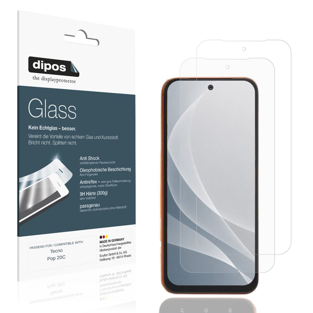 Displayschutz hergestellt in Deutschland, höchste Qualität made in Germany