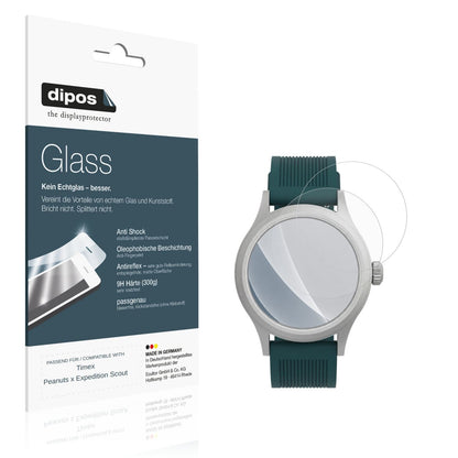 Matte Displayschutzfolie von dipos passend für Timex Peanuts x Expedition Scout, 9H kratzfest und blasenfrei montiert