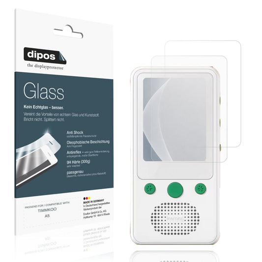 Matte Displayschutzfolie von dipos passend für TIMMKOO A5, 9H kratzfest und blasenfrei montiert