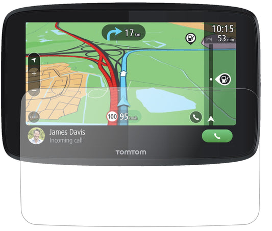 Matte Displayschutzfolie von dipos passend für TomTom GO Essential 6, 9H kratzfest und blasenfrei montiert