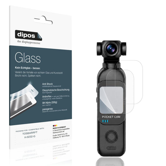 Matte Displayschutzfolie von dipos passend für TOSBARRFT H-9232-G, 9H kratzfest und blasenfrei montiert