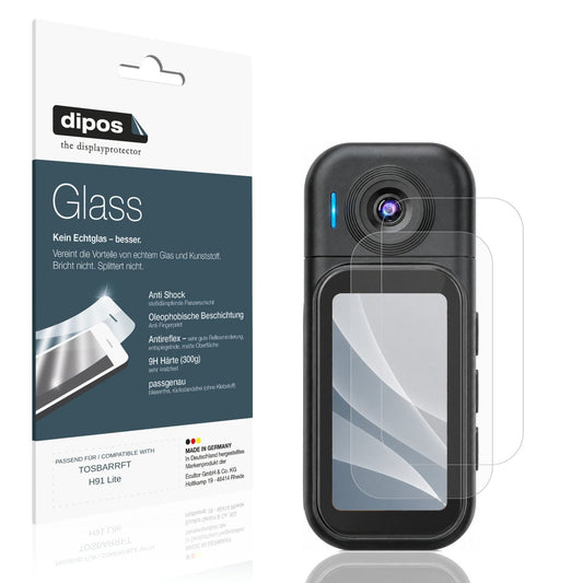Matte Displayschutzfolie von dipos passend für TOSBARRFT H91 Lite, 9H kratzfest und blasenfrei montiert