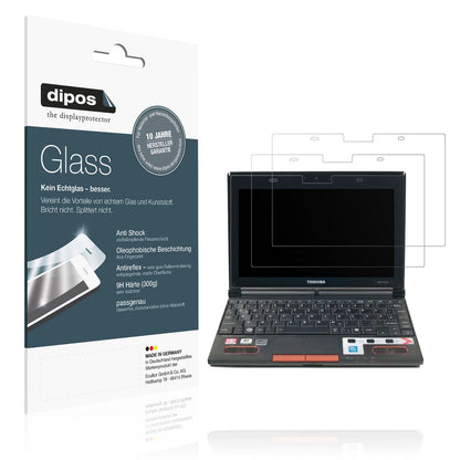 Matte Displayschutzfolie von dipos passend für Toshiba NB550D 10 Zoll, 9H kratzfest und blasenfrei montiert