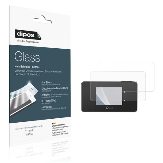 Matte Displayschutzfolie von dipos passend für TP-Link M8550, 9H kratzfest und blasenfrei montiert