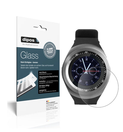 Matte Displayschutzfolie von dipos passend für TrendGeek TG-SW1 Smartwatch, 9H kratzfest und blasenfrei montiert