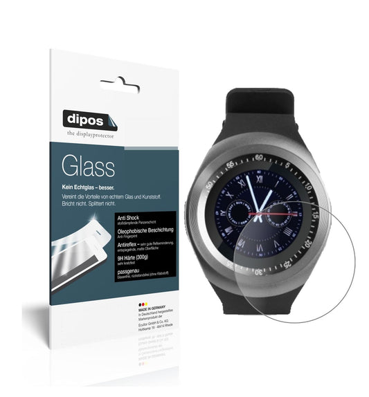 Matte Displayschutzfolie von dipos passend für TrendGeek TG-SW1 Smartwatch, 9H kratzfest und blasenfrei montiert