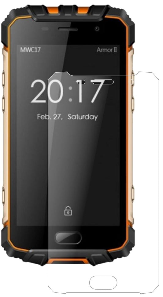 Matte Displayschutzfolie von dipos passend für Ulefone Armor 2, 9H kratzfest und blasenfrei montiert
