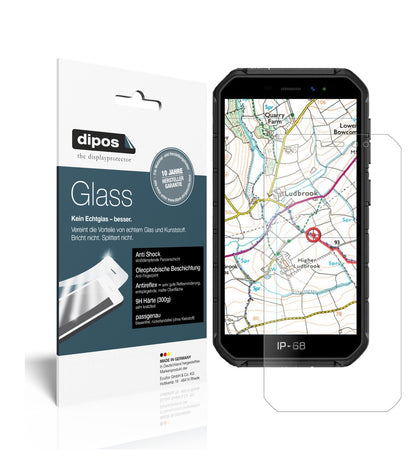 Matte Displayschutzfolie von dipos passend für Ulefone Armor X7, 9H kratzfest und blasenfrei montiert