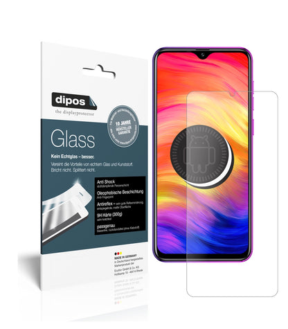 Matte Displayschutzfolie von dipos passend für Ulefone Note 7, 9H kratzfest und blasenfrei montiert