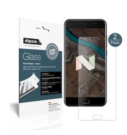 Matte Displayschutzfolie von dipos passend für Ulefone T1 Premium, 9H kratzfest und blasenfrei montiert