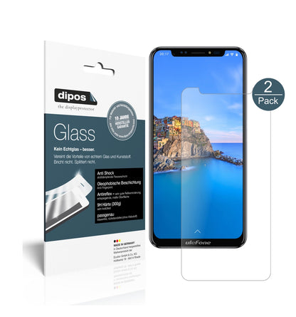 Matte Displayschutzfolie von dipos passend für Ulefone X, 9H kratzfest und blasenfrei montiert
