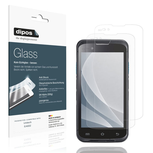 Matte Displayschutzfolie von dipos passend für Unitech EA602, 9H kratzfest und blasenfrei montiert