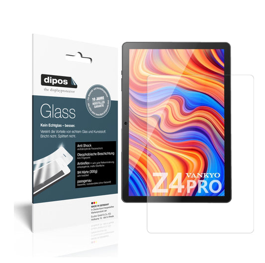 Matte Displayschutzfolie von dipos passend für Vankyo MatrixPad Z4 Pro 10.1 Zoll, 9H kratzfest und blasenfrei montiert