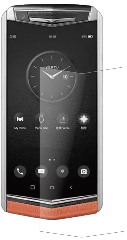 Matte Displayschutzfolie von dipos passend für Vertu Aster P, 9H kratzfest und blasenfrei montiert
