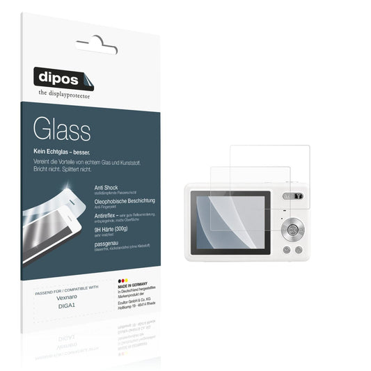 Matte Displayschutzfolie von dipos passend für Vexnaro DIGA1, 9H kratzfest und blasenfrei montiert