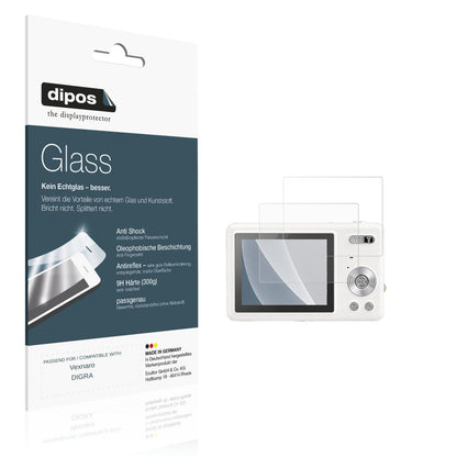 Matte Displayschutzfolie von dipos passend für Vexnaro DIGRA, 9H kratzfest und blasenfrei montiert