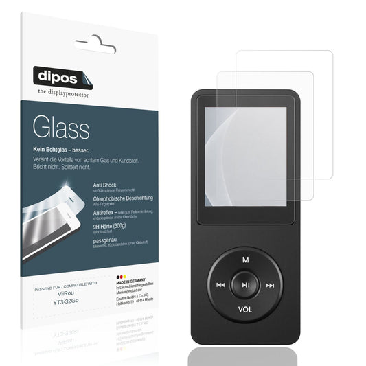 Matte Displayschutzfolie von dipos passend für ViiRou YT3-32Go, 9H kratzfest und blasenfrei montiert